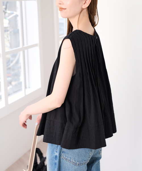U by SPICK&SPAN（ユーバイスピックアンドスパン）の「《追加》UBY Spick & Span タックブラウス 2（シャツ/ブラウス・レディース・ホワイト/ブラック・FREE）」の17枚目の写真
