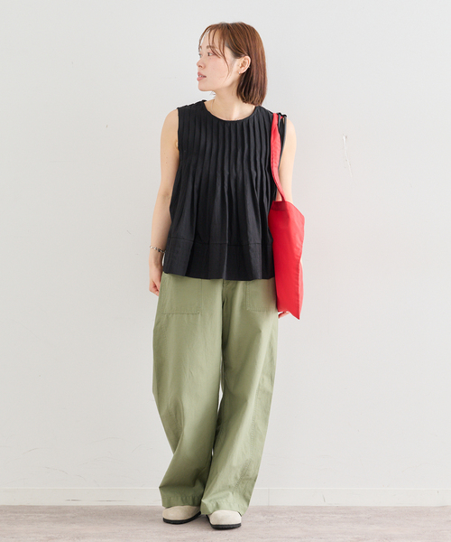 U by SPICK&SPAN（ユーバイスピックアンドスパン）の「《追加》UBY Spick & Span タックブラウス 2（シャツ/ブラウス・レディース・ホワイト/ブラック・FREE）」の18枚目の写真