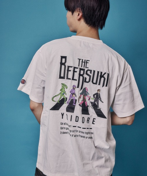 JACKROSE(ジャックローズ)の「YOIDORE ザ・ビールスキ TEE(Tシャツ/カットソー・メンズ・ブラック/ホワイト・XL/L/M)」の9枚目の写真