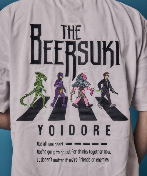JACKROSE(ジャックローズ)の「YOIDORE ザ・ビールスキ TEE(Tシャツ/カットソー・メンズ・ブラック/ホワイト・XL/L/M)」の12枚目の写真