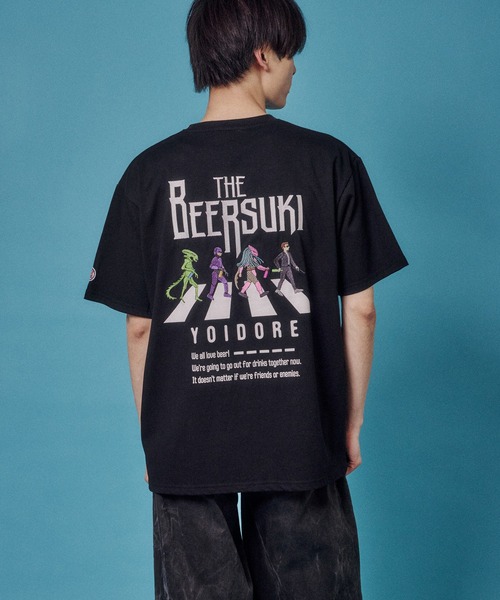 JACKROSE(ジャックローズ)の「YOIDORE ザ・ビールスキ TEE(Tシャツ/カットソー・メンズ・ブラック/ホワイト・XL/L/M)」の18枚目の写真