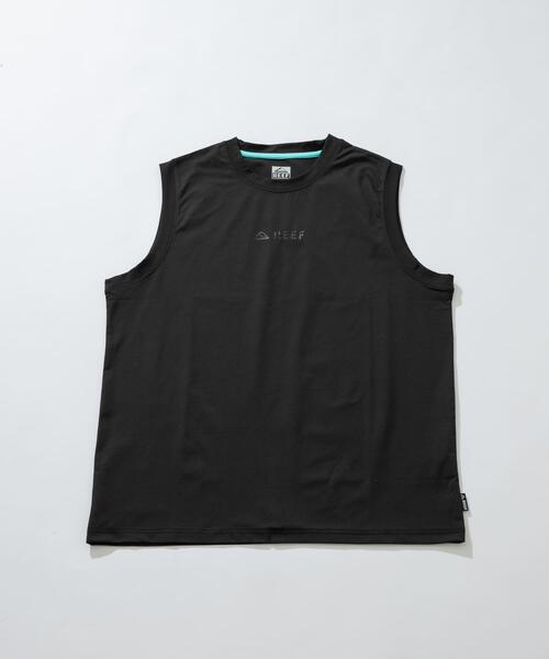 REEF(リーフ)の「REEF 1POINT LOGO RASH TANK-TOP(タンクトップ・メンズ・ブラック/ホワイト・LARGE/MEDIUM)」の2枚目の写真