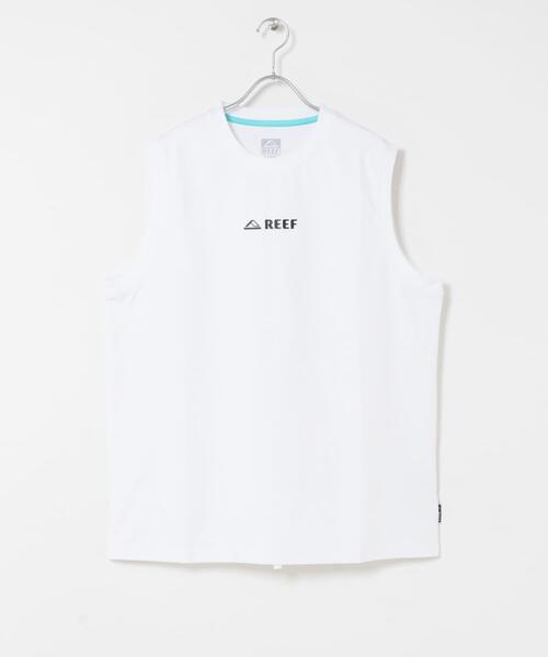 REEF(リーフ)の「REEF 1POINT LOGO RASH TANK-TOP(タンクトップ・メンズ・ブラック/ホワイト・LARGE/MEDIUM)」の6枚目の写真