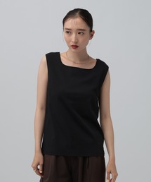 LEPSIM | 《オフィスライン》機能シルクタッチノースリーブ　812671(Tシャツ/カットソー)