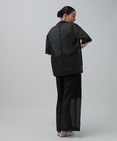 LEPSIM(レプシィム)の「《オフィスライン》機能シルクタッチノースリーブ 812671(Tシャツ/カットソー・レディース・ブラック/オフホワイト・FREE)」の8枚目の写真