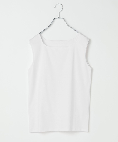 LEPSIM(レプシィム)の「《オフィスライン》機能シルクタッチノースリーブ 812671(Tシャツ/カットソー・レディース・ブラック/オフホワイト・FREE)」の15枚目の写真