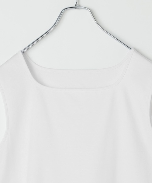 LEPSIM(レプシィム)の「《オフィスライン》機能シルクタッチノースリーブ 812671(Tシャツ/カットソー・レディース・ブラック/オフホワイト・FREE)」の17枚目の写真
