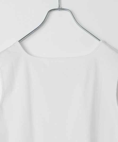 LEPSIM(レプシィム)の「《オフィスライン》機能シルクタッチノースリーブ 812671(Tシャツ/カットソー・レディース・ブラック/オフホワイト・FREE)」の20枚目の写真