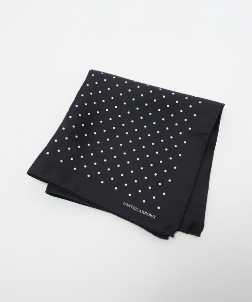 UNITED ARROWS(ユナイテッドアローズ)の「ドット ポケットチーフ(ポケットチーフ・メンズ・グレー系/ネイビー/パープル/ブラウン系/ブラック・FREE)」の2枚目の写真