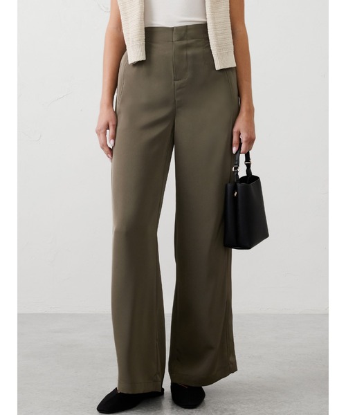 BANANA REPUBLIC FACTORY STORE(バナナリパブリック ファクトリーストア)の「BANANA REPUBLIC FACTORY STORE ワイドレッグ ハイライズ シーンツイルパンツ(その他パンツ・レディース・ワイン/ブラック/オリーブ/ダークグレー・0/2/4/6/8)」の3枚目の写真