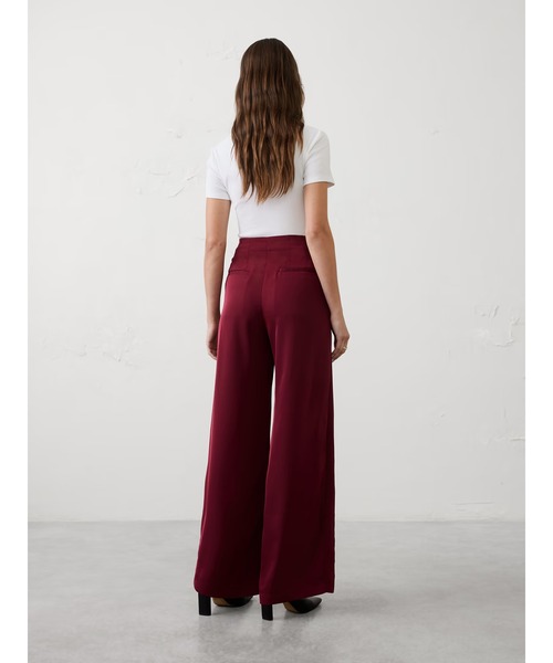 BANANA REPUBLIC FACTORY STORE(バナナリパブリック ファクトリーストア)の「BANANA REPUBLIC FACTORY STORE ワイドレッグ ハイライズ シーンツイルパンツ(その他パンツ・レディース・ワイン/ブラック/オリーブ/ダークグレー・0/2/4/6/8)」の6枚目の写真
