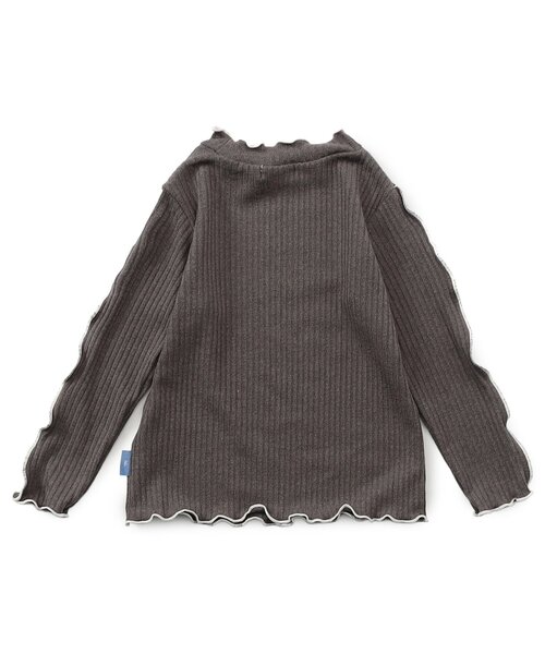 Seraph（セラフ）の「メロウリブトップス（Tシャツ/カットソー・キッズ・ミント/アイボリー/チャコール/ラベンダー・100/80/140/90/130/120/110）」の5枚目の写真