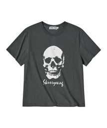 SCALLYWAG（スカリーワグ）の「VTGスカルクロップTシャツ[チャコール]（Tシャツ/カットソー）」