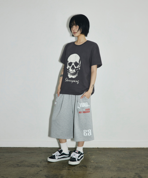 SCALLYWAG（スカリーワグ）の「VTGスカルクロップTシャツ[チャコール]（Tシャツ/カットソー・レディース・その他・LARGE/MEDIUM/SMALL）」の9枚目の写真