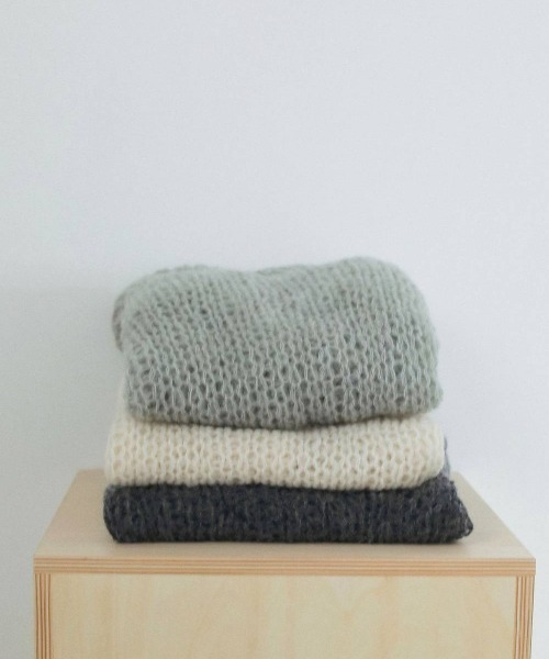 anuke（アンヌーク）の「anuke　Lowgauge Mohair Knit ローゲージモヘアニット/62620533（ニット/セーター・レディース・ミント・ONE SIZE）」の6枚目の写真