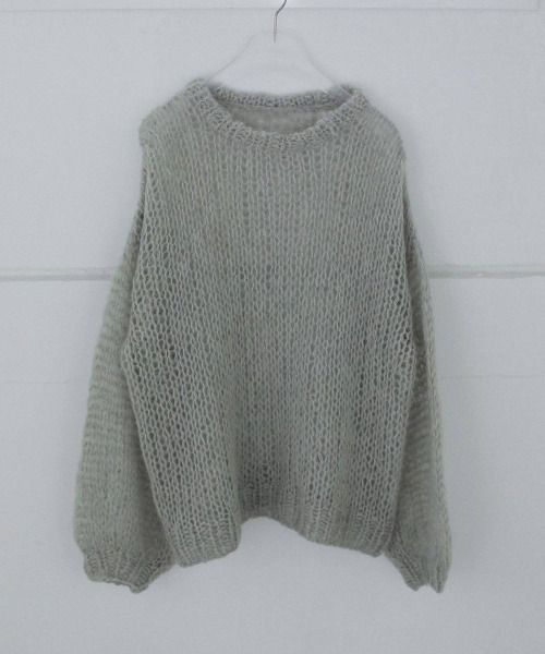 anuke（アンヌーク）の「anuke　Lowgauge Mohair Knit ローゲージモヘアニット/62620533（ニット/セーター・レディース・ミント・ONE SIZE）」の8枚目の写真