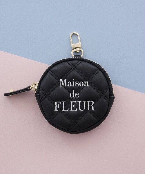 Maison de FLEUR(メゾンドフルール)の「ラウンドキルティングコインケース(コインケース・レディース・ブラック/ピンク・FREE)」の7枚目の写真