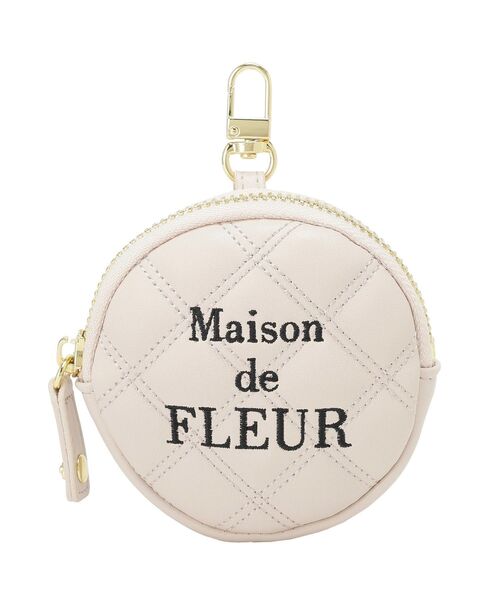 Maison de FLEUR(メゾンドフルール)の「ラウンドキルティングコインケース(コインケース・レディース・ブラック/ピンク・FREE)」の5枚目の写真