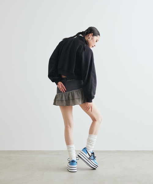 JORDAN BRAND(ジョーダンブランド)の「ジョーダン ブルックリン フリース ウィメンズ クロップド 1/4ジップ トレーナー / Jordan Brooklyn Fleece Women's Cropped 1/4-Zip Pullover IV7532-010 Black(スウェット・レディース・ブラック・XL/S/M/L/XS)」の7枚目の写真