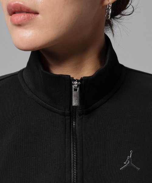 JORDAN BRAND(ジョーダンブランド)の「ジョーダン ブルックリン フリース ウィメンズ クロップド 1/4ジップ トレーナー / Jordan Brooklyn Fleece Women's Cropped 1/4-Zip Pullover IV7532-010 Black(スウェット・レディース・ブラック・XL/S/M/L/XS)」の11枚目の写真