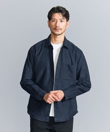 【WEB限定 WARDROBE SMART】スエードライク シャツ