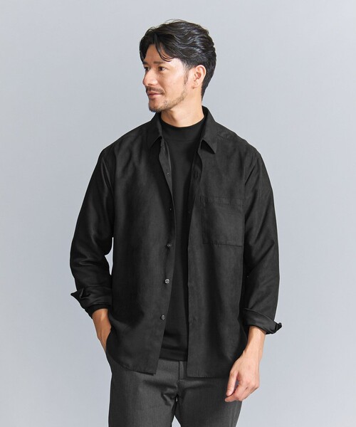 BEAUTY&YOUTH UNITED ARROWS(ビューティーアンドユースユナイテッドアローズ)の「【WEB限定 WARDROBE SMART】スエードライク シャツ(シャツ/ブラウス・メンズ・モカ/ダークグレー/ブラック/ネイビー・XL/L/S/M)」の17枚目の写真