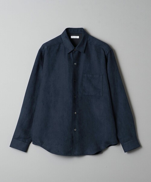 BEAUTY&YOUTH UNITED ARROWS(ビューティーアンドユースユナイテッドアローズ)の「【WEB限定 WARDROBE SMART】スエードライク シャツ(シャツ/ブラウス・メンズ・モカ/ダークグレー/ブラック/ネイビー・XL/L/S/M)」の6枚目の写真