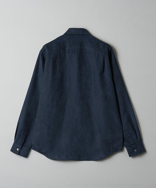 BEAUTY&YOUTH UNITED ARROWS(ビューティーアンドユースユナイテッドアローズ)の「【WEB限定 WARDROBE SMART】スエードライク シャツ(シャツ/ブラウス・メンズ・モカ/ダークグレー/ブラック/ネイビー・XL/L/S/M)」の7枚目の写真