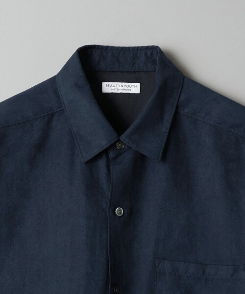 BEAUTY&YOUTH UNITED ARROWS(ビューティーアンドユースユナイテッドアローズ)の「【WEB限定 WARDROBE SMART】スエードライク シャツ(シャツ/ブラウス・メンズ・モカ/ダークグレー/ブラック/ネイビー・XL/L/S/M)」の8枚目の写真