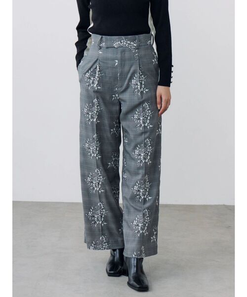 TONAL（トーナル）の「レース刺繍ワイドパンツ（その他パンツ・レディース・ブラウン/グレー・SMALL/MEDIUM）」の6枚目の写真