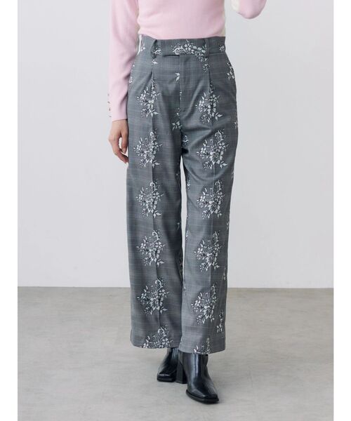 TONAL（トーナル）の「レース刺繍ワイドパンツ（その他パンツ・レディース・ブラウン/グレー・SMALL/MEDIUM）」の7枚目の写真