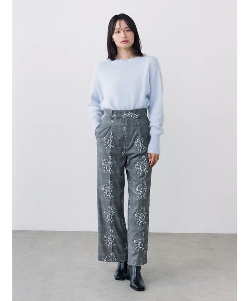 TONAL（トーナル）の「レース刺繍ワイドパンツ（その他パンツ・レディース・ブラウン/グレー・SMALL/MEDIUM）」の10枚目の写真