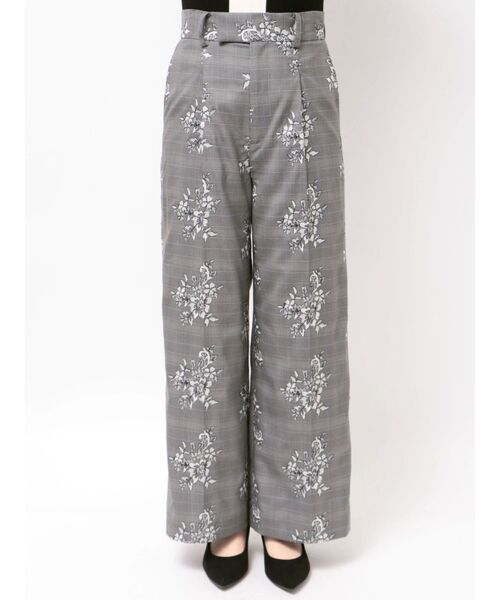 TONAL（トーナル）の「レース刺繍ワイドパンツ（その他パンツ・レディース・ブラウン/グレー・SMALL/MEDIUM）」の14枚目の写真