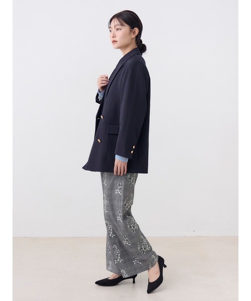 TONAL（トーナル）の「レース刺繍ワイドパンツ（その他パンツ・レディース・ブラウン/グレー・SMALL/MEDIUM）」の3枚目の写真