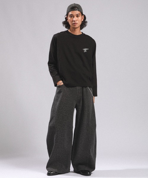 RAGEBLUE(レイジブルー)の「ASSORT ONE-POINT T-SHIRT/アソートワンポイントロンT(Tシャツ/カットソー・メンズ・ブラック・MEDIUM/LARGE)」の3枚目の写真