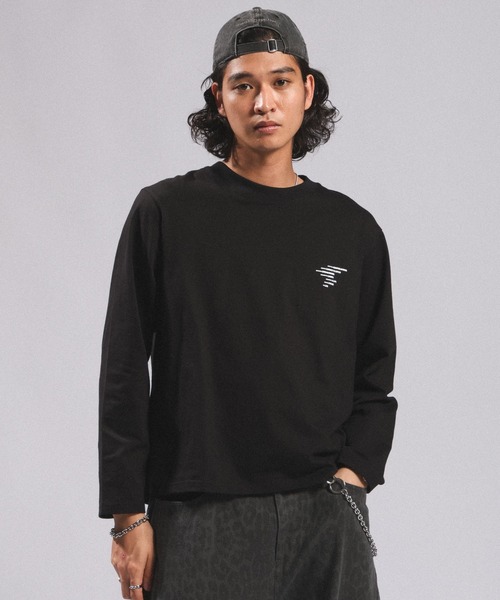RAGEBLUE(レイジブルー)の「ASSORT ONE-POINT T-SHIRT/アソートワンポイントロンT(Tシャツ/カットソー・メンズ・ブラック・MEDIUM/LARGE)」の6枚目の写真