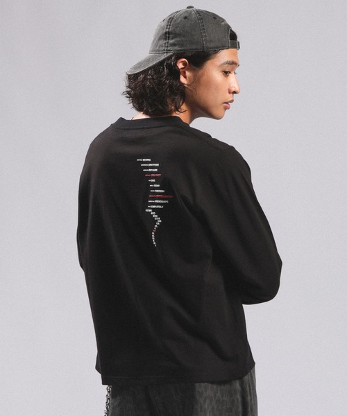 RAGEBLUE(レイジブルー)の「ASSORT ONE-POINT T-SHIRT/アソートワンポイントロンT(Tシャツ/カットソー・メンズ・ブラック・MEDIUM/LARGE)」の8枚目の写真