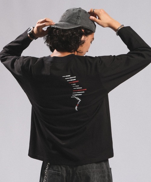 RAGEBLUE(レイジブルー)の「ASSORT ONE-POINT T-SHIRT/アソートワンポイントロンT(Tシャツ/カットソー・メンズ・ブラック・MEDIUM/LARGE)」の9枚目の写真
