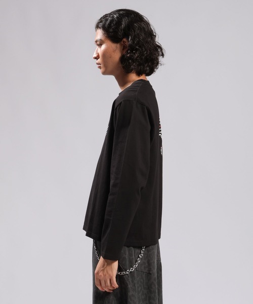 RAGEBLUE(レイジブルー)の「ASSORT ONE-POINT T-SHIRT/アソートワンポイントロンT(Tシャツ/カットソー・メンズ・ブラック・MEDIUM/LARGE)」の10枚目の写真