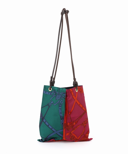 VERMEIL par iena（ヴェルメイユパーイエナ）の「manipuri マニプリ リバーシブルプリントトートS H21 xW14cm 163252002（トートバッグ・レディース・レッド・FREE）」の6枚目の写真