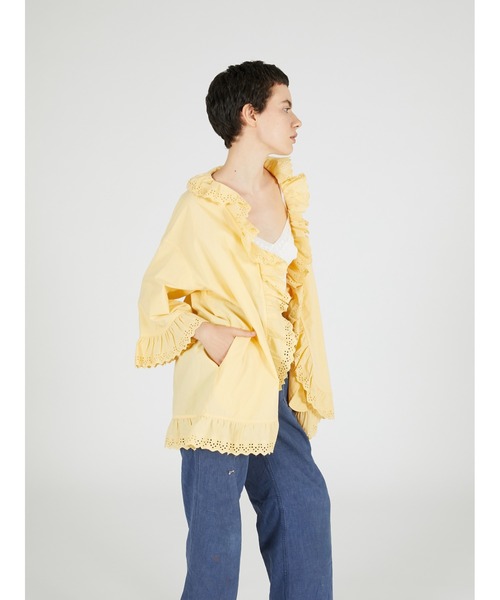 crinkle crinkle crinkle(クリンクルクリンクルクリンクル)の「【crinkle crinkle crinkle】frill gawn blouse/フリルガウンブラウス(シャツ/ブラウス・レディース・ブラック/ベージュ・FREE)」の9枚目の写真