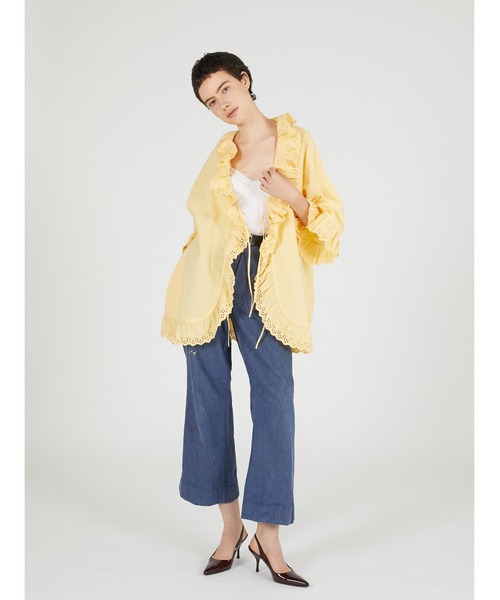 crinkle crinkle crinkle(クリンクルクリンクルクリンクル)の「【crinkle crinkle crinkle】frill gawn blouse/フリルガウンブラウス(シャツ/ブラウス・レディース・ブラック/ベージュ・FREE)」の16枚目の写真