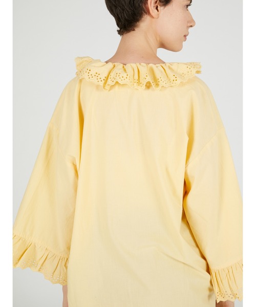 crinkle crinkle crinkle(クリンクルクリンクルクリンクル)の「【crinkle crinkle crinkle】frill gawn blouse/フリルガウンブラウス(シャツ/ブラウス・レディース・ブラック/ベージュ・FREE)」の13枚目の写真