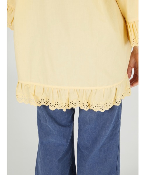 crinkle crinkle crinkle(クリンクルクリンクルクリンクル)の「【crinkle crinkle crinkle】frill gawn blouse/フリルガウンブラウス(シャツ/ブラウス・レディース・ブラック/ベージュ・FREE)」の14枚目の写真