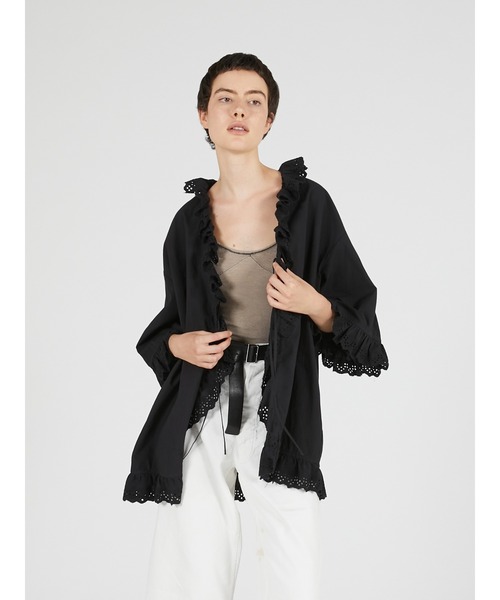 crinkle crinkle crinkle(クリンクルクリンクルクリンクル)の「【crinkle crinkle crinkle】frill gawn blouse/フリルガウンブラウス(シャツ/ブラウス・レディース・ブラック/ベージュ・FREE)」の22枚目の写真