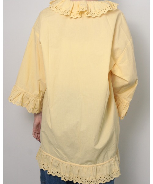 crinkle crinkle crinkle(クリンクルクリンクルクリンクル)の「【crinkle crinkle crinkle】frill gawn blouse/フリルガウンブラウス(シャツ/ブラウス・レディース・ブラック/ベージュ・FREE)」の18枚目の写真