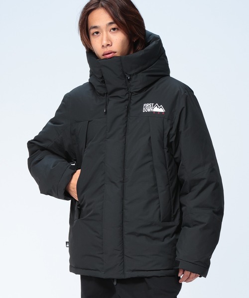 FIRST DOWN(ファーストダウン)の「FIRST DOWN USA (ファーストダウン) WRAP DOWN PARKA ラップ ダウンジャケット フード メンズ F942010(ダウンジャケット/コート・メンズ・ブルー/ブラック/カーキ・LL/L/M)」の4枚目の写真