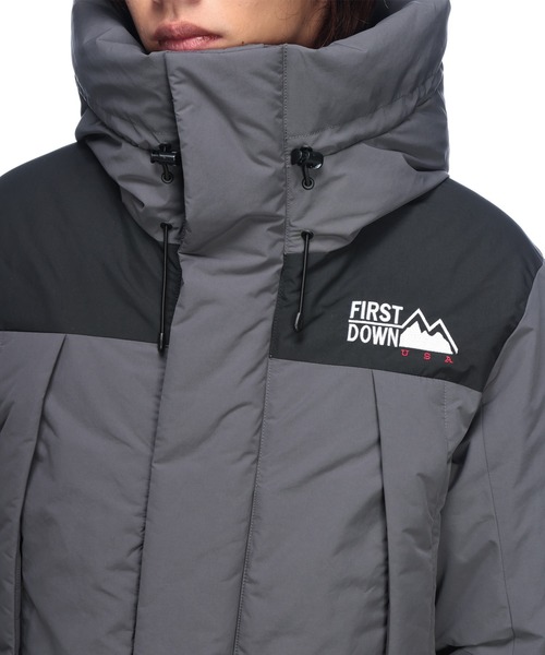 FIRST DOWN(ファーストダウン)の「FIRST DOWN USA (ファーストダウン) WRAP DOWN PARKA ラップ ダウンジャケット フード メンズ F942010(ダウンジャケット/コート・メンズ・ブルー/ブラック/カーキ・LL/L/M)」の15枚目の写真