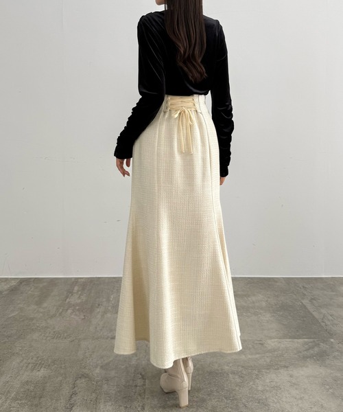 CENEA(セネア)の「ラメツイードマーメイドスカート(スカート・レディース・ブラック/アイボリー/ブルーグレー・X-LARGE/LARGE/MEDIUM/SMALL)」の14枚目の写真