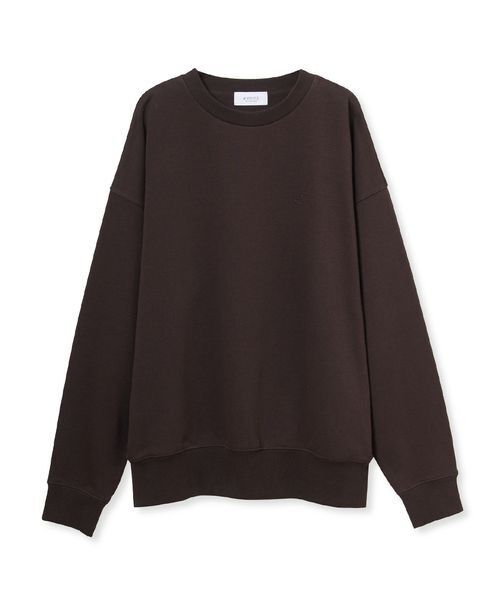 emmi(エミ)の「【W&T】オーバースウェットプルオーバー【セットアップ対応】(Tシャツ/カットソー・レディース・ブラウン/イエロー/グレー・F)」の1枚目の写真